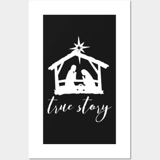 Christ in the Manger - True Story Posters and Art